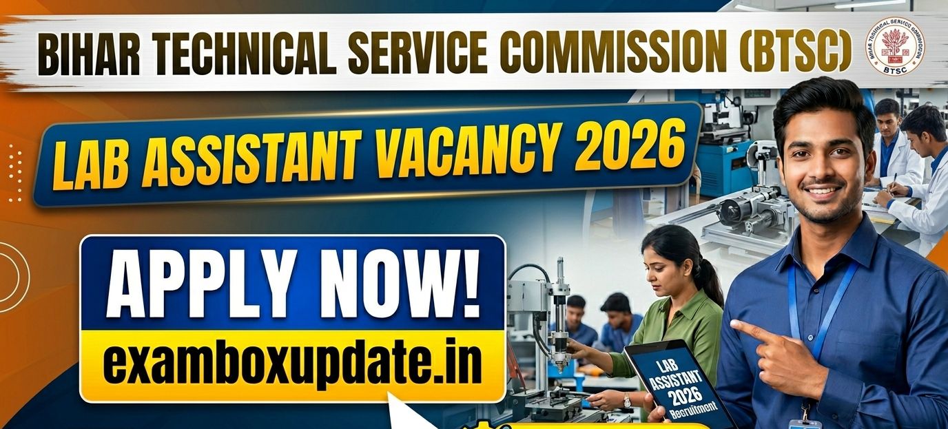 BTSC Lab Assistant Recruitment 2026